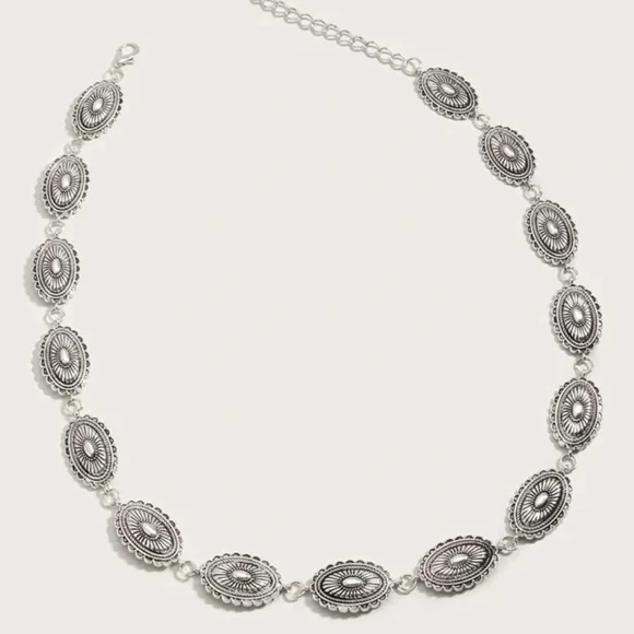 Concho country western belt silver toned - Picture 2 of 4